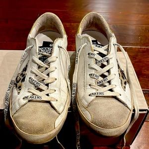 GOLDEN GOOSE Leopard star sneakers